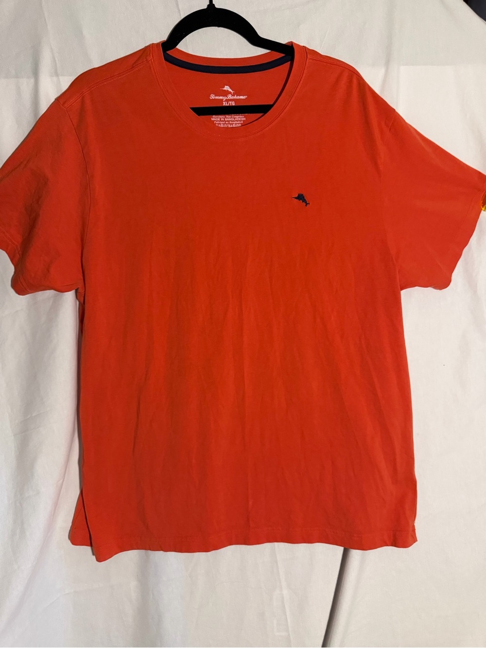 #441 Tommy Bahama Men's Short-Sleeve Crewneck T-Shirt in Red-Orange